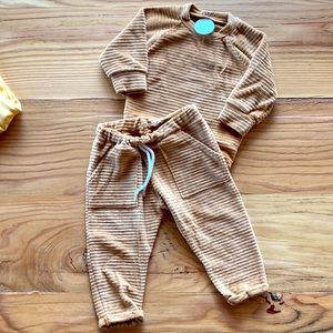 Corduroy baby sweater + PANTS